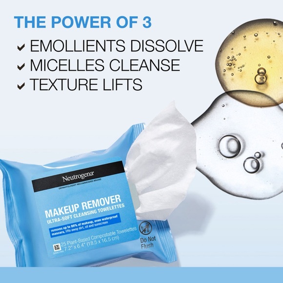 Neutrogena Makeup Remover & Night Calming Cleansing Towelettes, 25 ct., 5 pk. - Picture 8 of 9